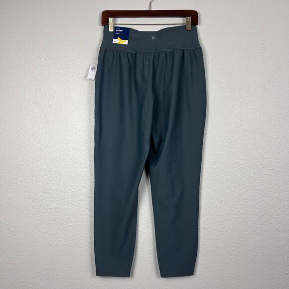 Old Navy Performance Ankle Joggers NWT Women’s Medium Teal Zip Pocket High Rise - Picture 5 of 7